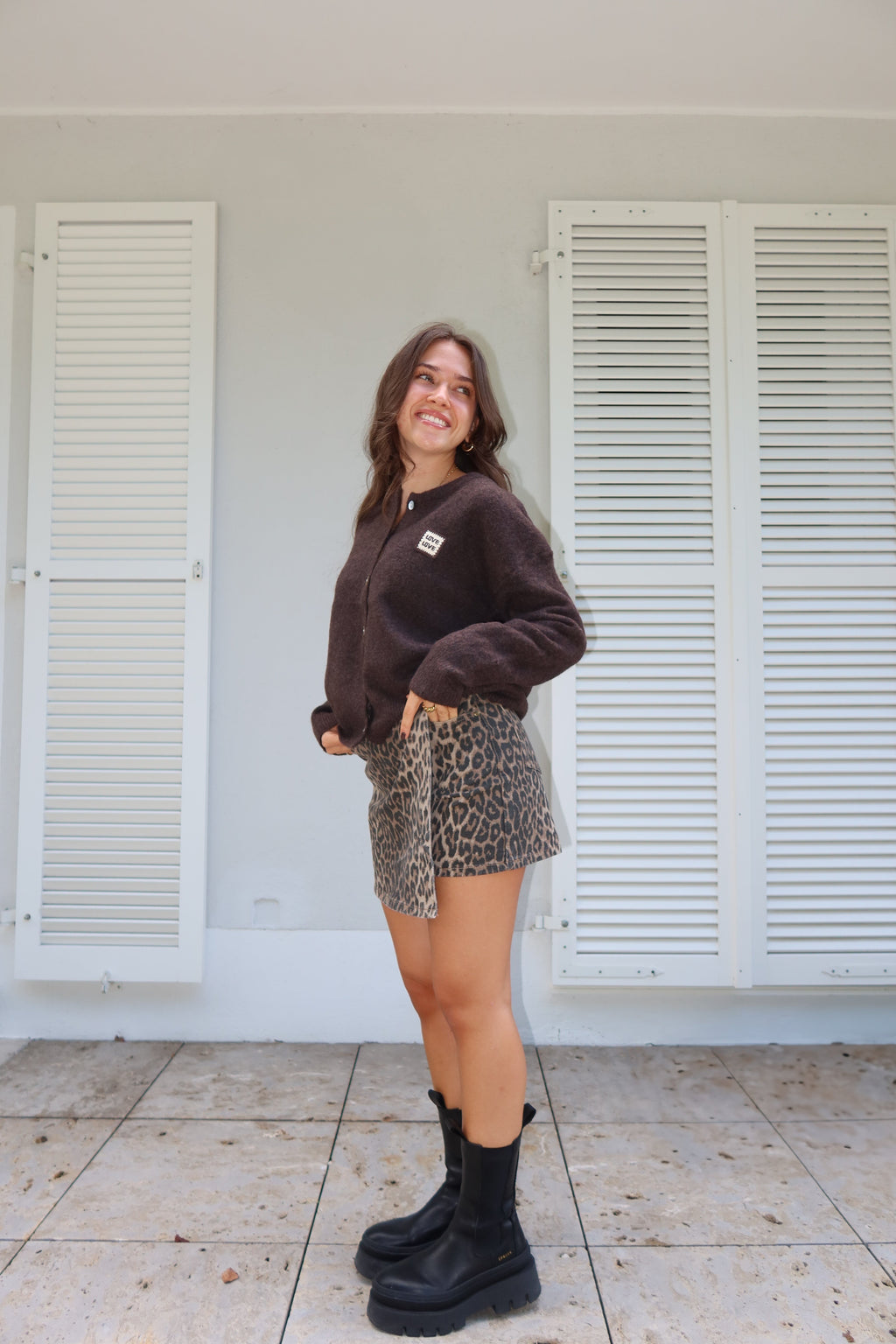 Falda Pantalón Estampado Leopardo "Leo Levi"