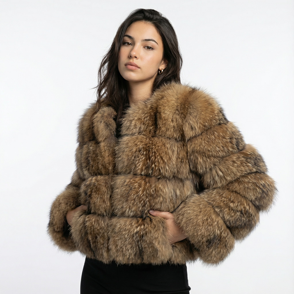 Montecarlo™ | Elegante Abrigo Corto de Piel Sintética