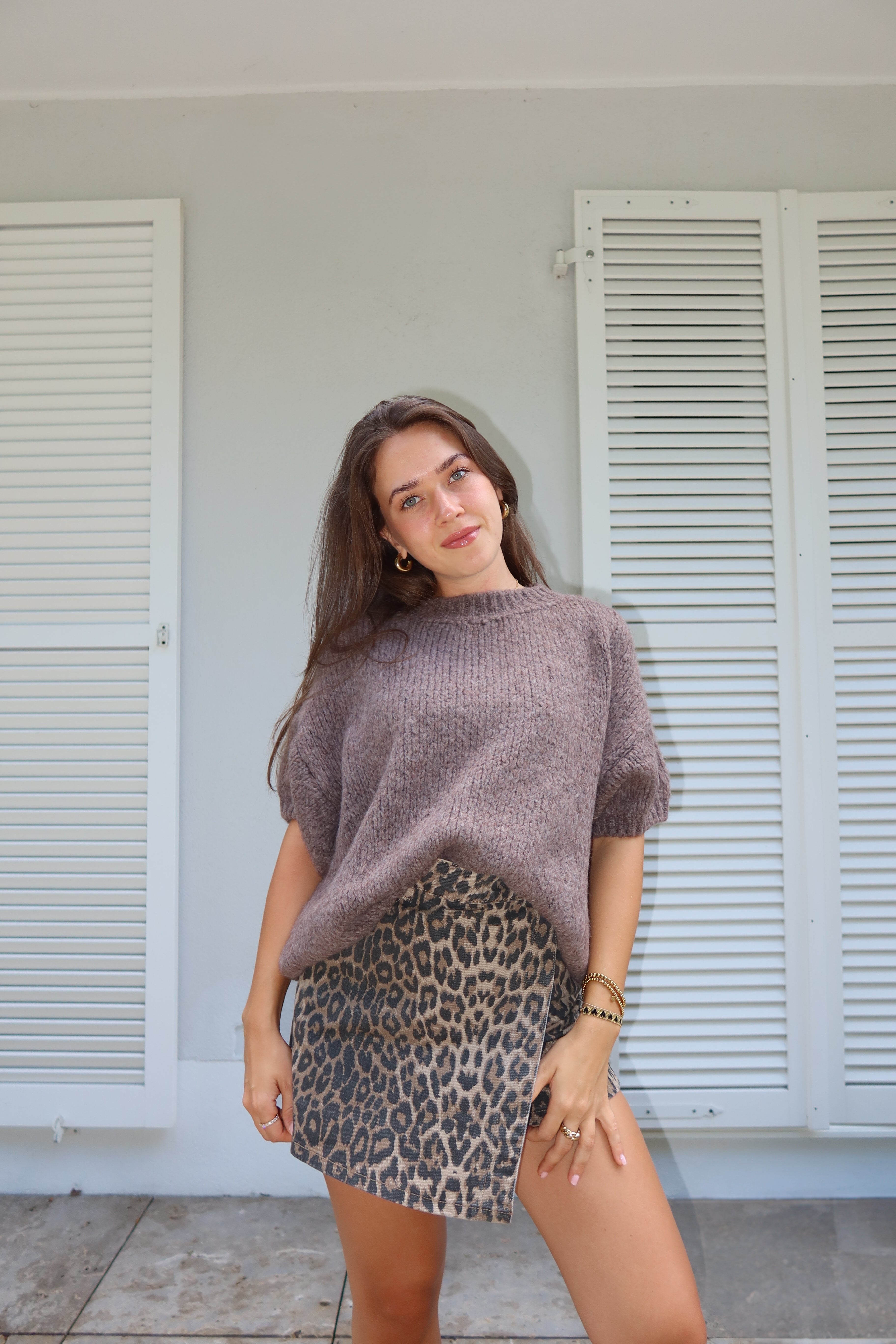 Falda Pantalón Estampado Leopardo "Leo Levi"