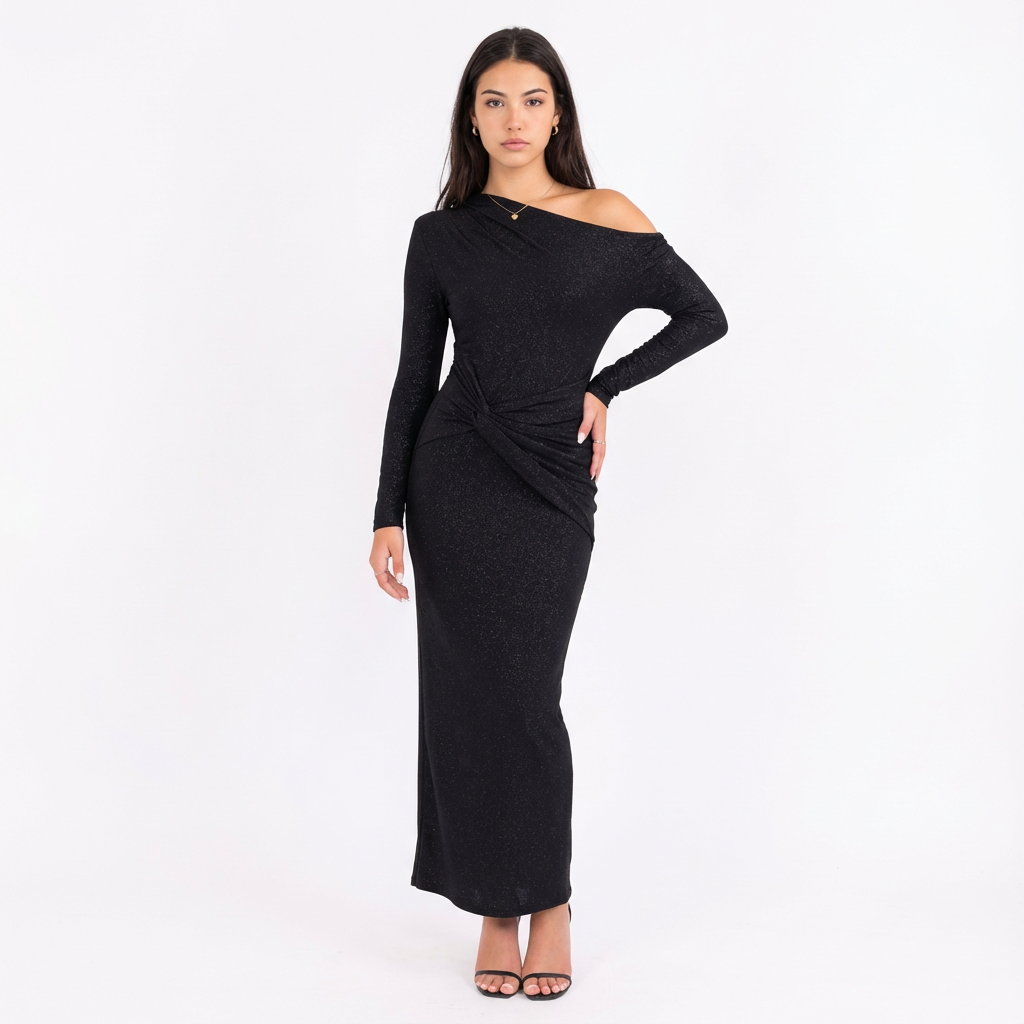 Noir | Vestido largo brillante