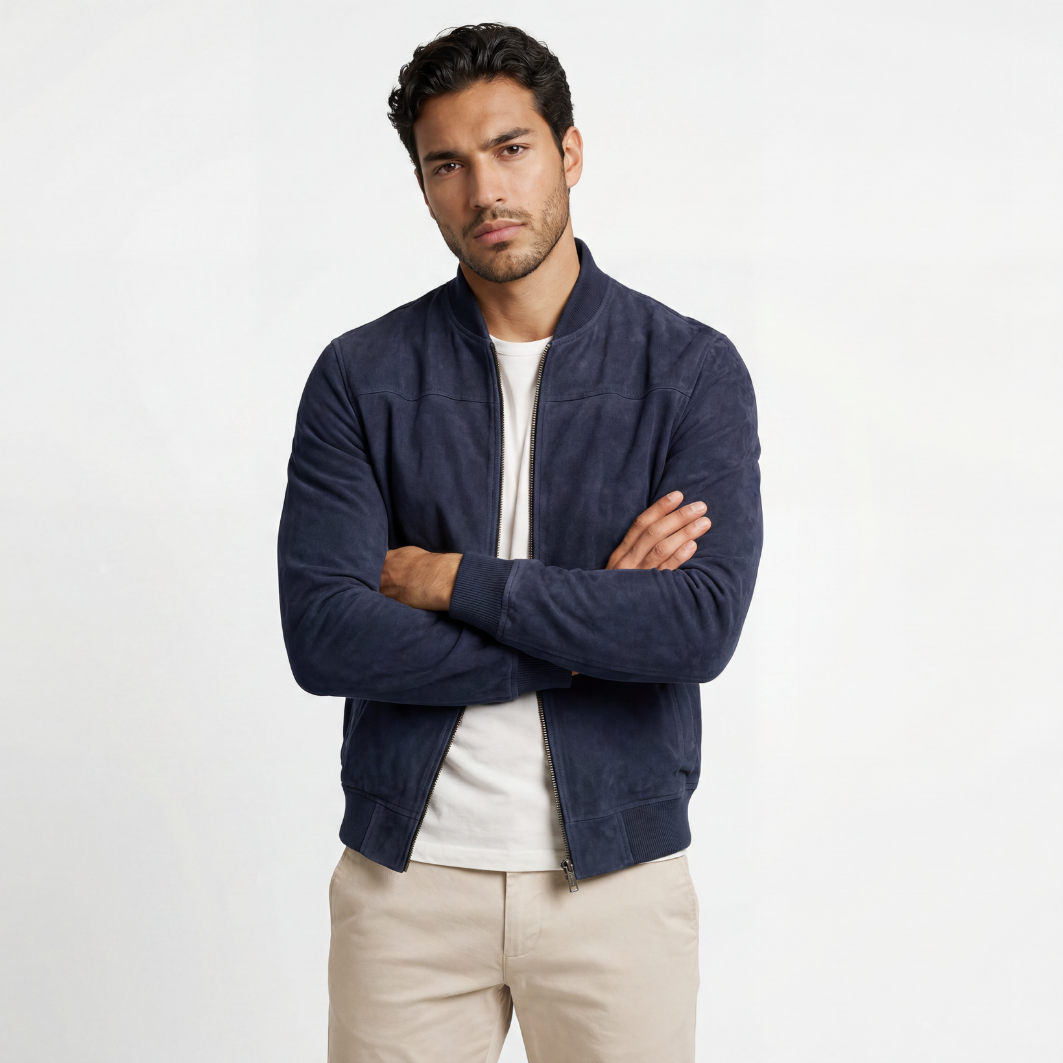 Riviera — Bomber in Camoscio