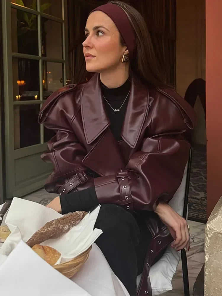 Vega| Chaqueta Statement Bordeaux