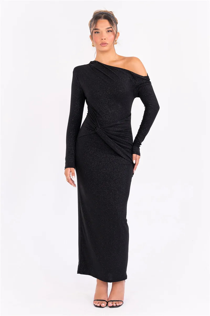 Noir | Vestido largo brillante