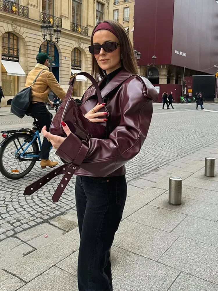 Vega| Chaqueta Statement Bordeaux