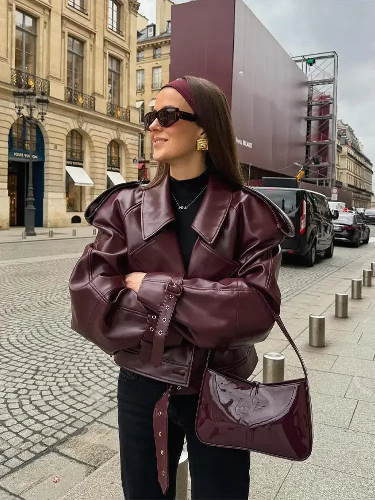 Vega| Chaqueta Statement Bordeaux