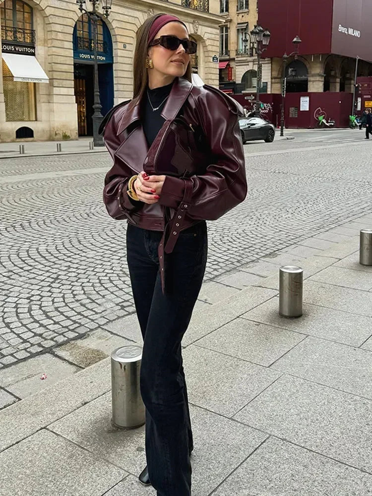 Vega| Chaqueta Statement Bordeaux