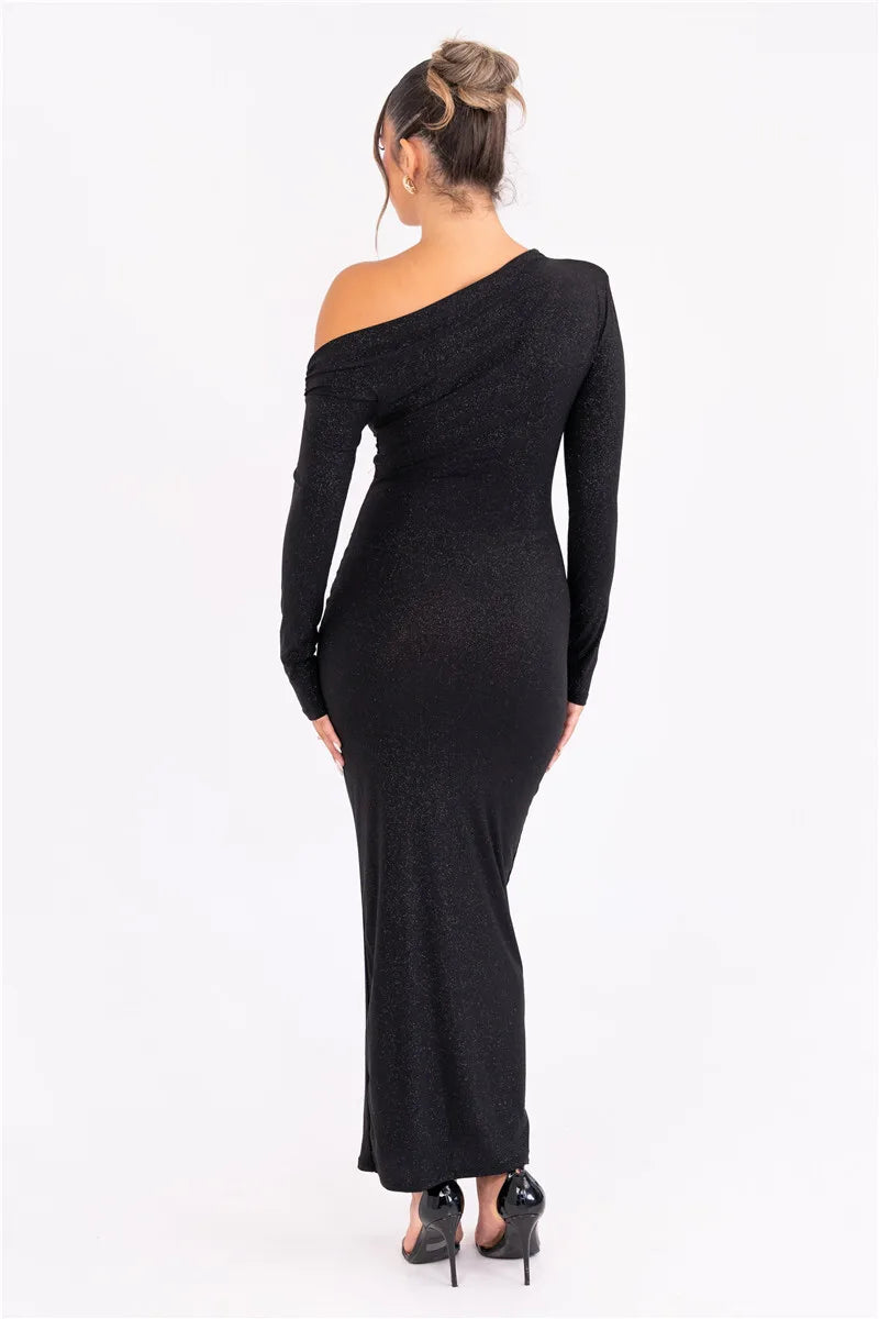 Noir | Vestido largo brillante