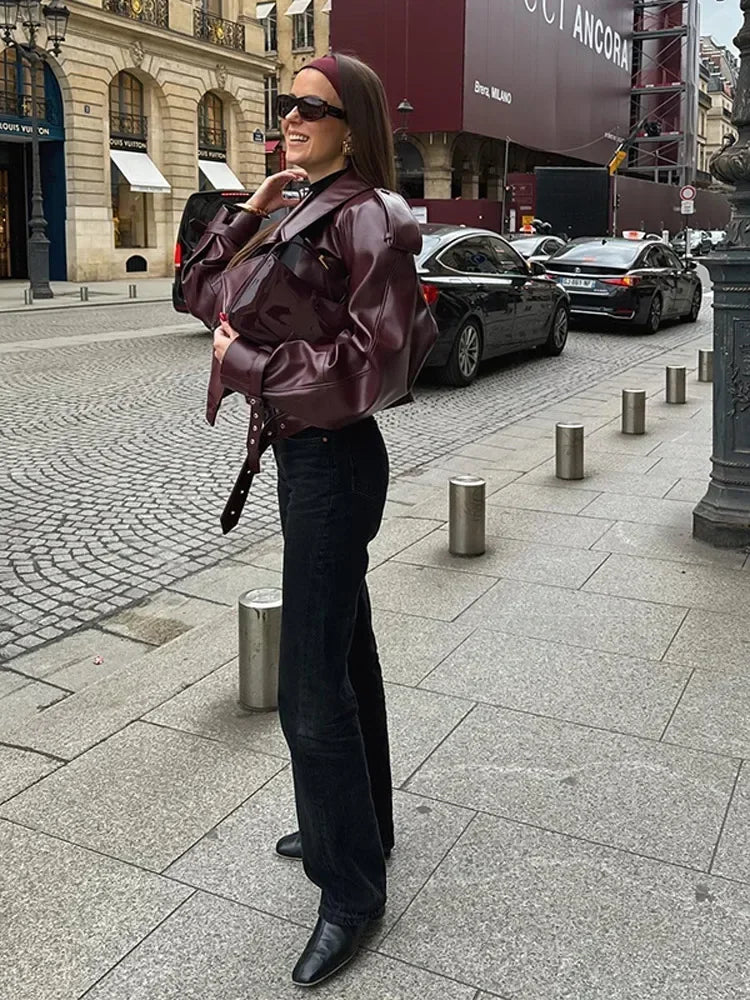 Vega| Chaqueta Statement Bordeaux