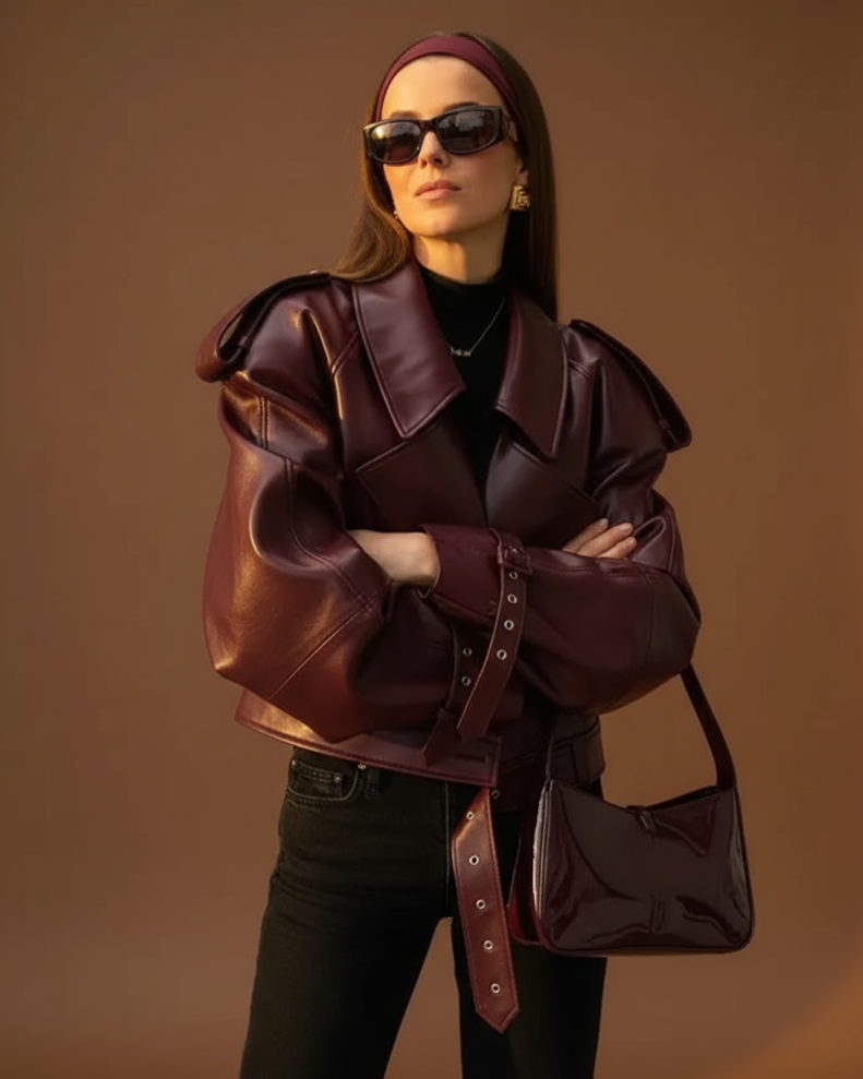 Vega| Chaqueta Statement Bordeaux